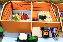 Load image into Gallery viewer, Bt8920 Monster 4 Bay Shed With Free Set Of Authentic Stone Walling! Farm Buildings & Stables (1:32