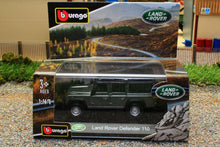Load image into Gallery viewer, BUR32060DG Burago 1:43 Scale Land Rover Defender 110 in Dark grey