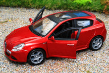 Load image into Gallery viewer, BUR43030R Burago 1:32 Scale Alfa Romeo Giuliette  Car in Streetfire Red