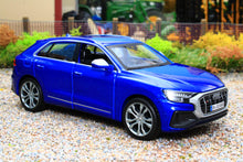 Load image into Gallery viewer, BUR43054 Burago 1:32 Scale Audi SQ8 SUV 4x4 in Metallic Blue