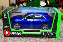 Load image into Gallery viewer, BUR43054 Burago 1:32 Scale Audi SQ8 SUV 4x4 in Metallic Blue