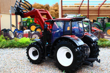 Load image into Gallery viewer, BUR44082 BURAGO 1:32 Scale Valtra N174 Tractor with Front Loader and Round Bale Grab