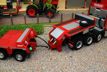 Load image into Gallery viewer, MM2011-01 MARGE MODELS NOOTEBOOM EURO LOW LOADER WITH INTERDOLLY IN RED