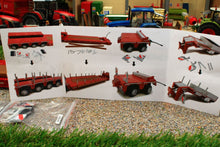 Load image into Gallery viewer, MM2011-01 MARGE MODELS NOOTEBOOM EURO LOW LOADER WITH INTERDOLLY IN RED