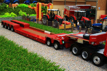Load image into Gallery viewer, MM2011-01 MARGE MODELS NOOTEBOOM EURO LOW LOADER WITH INTERDOLLY IN RED