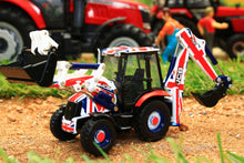 Load image into Gallery viewer, OXF763CX002 OXFORD DIECAST JCB 3CX ECO BACKHOE LOADER UNION JACK LIVE