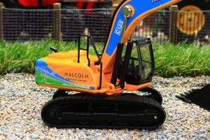 OXF76JS003 OXFORD DIE CAST 176 SCALE JCB JS220 TRACKED EXCAVATOR WITH W H MALCOLM LIVERY