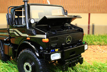 Load image into Gallery viewer, Sch07723 Schuco Mercedes Benz Unimog U1600 In Black Tractors And Machinery (1:32 Scale)