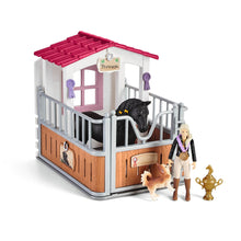 Load image into Gallery viewer, SL42437 Schleich Horse Loose Box with Horse Club Tori & Princess