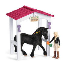 Load image into Gallery viewer, SL42437 Schleich Horse Loose Box with Horse Club Tori & Princess