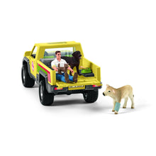 Load image into Gallery viewer, SL42503 Schleich Veterinarian Visit at the Farm - truck with man and calf