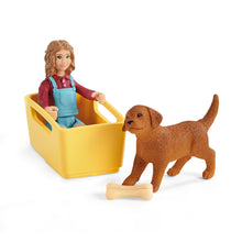 Load image into Gallery viewer, SL42543 Schleich Farm World Puppy Wagon Ride