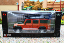 Load image into Gallery viewer, TAY32105010 Tayumo 1:32 Scale Land Rover Defender 110 4x4 in Tangiers Orange