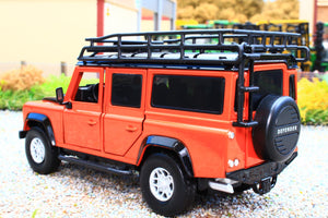 TAY32105010 Tayumo 1:32 Scale Land Rover Defender 110 4x4 in Tangiers Orange