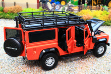 Load image into Gallery viewer, TAY32105010 Tayumo 1:32 Scale Land Rover Defender 110 4x4 in Tangiers Orange