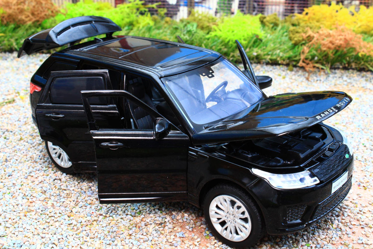 TAY32105017 Tayumo 1:32 Scale Range Rover Sport 4x4 in Black