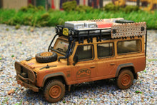 Load image into Gallery viewer, TSMMGT00221R MINI GT MODELS 1:64 SCALE Land Rover Defender 110 1989 Camel Trophy Winner UK Dirty Version
