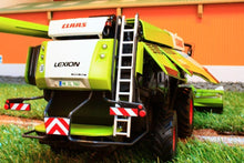 Load image into Gallery viewer, W7340 Wiking Class Lexion 760 Combine With Maize Header Tractors And Machinery (1:32 Scale)