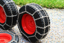 Load image into Gallery viewer, W7391 WIKING WHEEL TYRE AND SNOW CHAIN SET FOR FENDT 828 TRACTOR