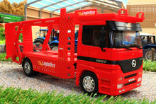 Load image into Gallery viewer, WEL32283 WELLY 132 SCALE MERCEDES BENZ ACTROS RIGID VEHICLE TRANSPORTER LORRY