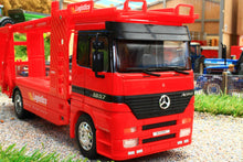 Load image into Gallery viewer, WEL32283 WELLY 132 SCALE MERCEDES BENZ ACTROS RIGID VEHICLE TRANSPORTER LORRY
