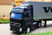 Load image into Gallery viewer, WEL32631 Welly Volvo Fh12 4x2 Lorry In Very Dark Blue With Grey Box Wagon Trailer