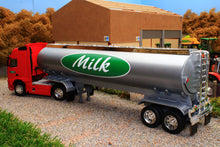 Load image into Gallery viewer, WEL32632RMT Welly 1:32 Scale Volvo FH12 Lorry Milk Tanker in Red and Silver