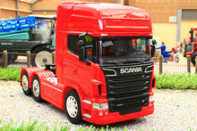 Load image into Gallery viewer, WEL32670LR WELLY 132 SCALE SCANIA R730 V8 6X4 LORRY IN RED