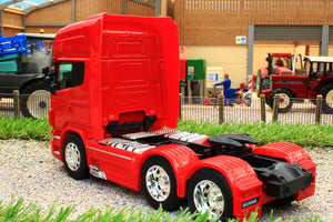 WEL32670LR WELLY 132 SCALE SCANIA R730 V8 6X4 LORRY IN RED