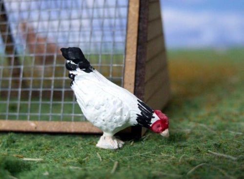 HLT-WMA82 Pecking Hen White