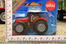 Load image into Gallery viewer, 1108 Siku 1:87 Scale Massey Ferguson 4WD Tractor