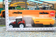 Load image into Gallery viewer, 1132 Siku 187 Scale Steyr Tractor with Krampe Tipping Trailer