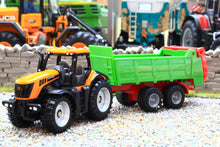 Load image into Gallery viewer, 1133 Siku Small Scale JCB Fastrac with Strautmann Dung Spreader