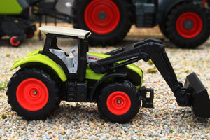 1392 SIKU 1:87 Scale Claas Axion 4WD Tractor with Front Loader