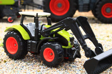 Load image into Gallery viewer, 1392 SIKU 1:87 Scale Claas Axion 4WD Tractor with Front Loader