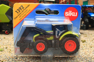 1392 SIKU 1:87 Scale Claas Axion 4WD Tractor with Front Loader