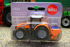 1563 Siku Small Scale Massey Ferguson Municiple 4WD Tractor with salt spreader
