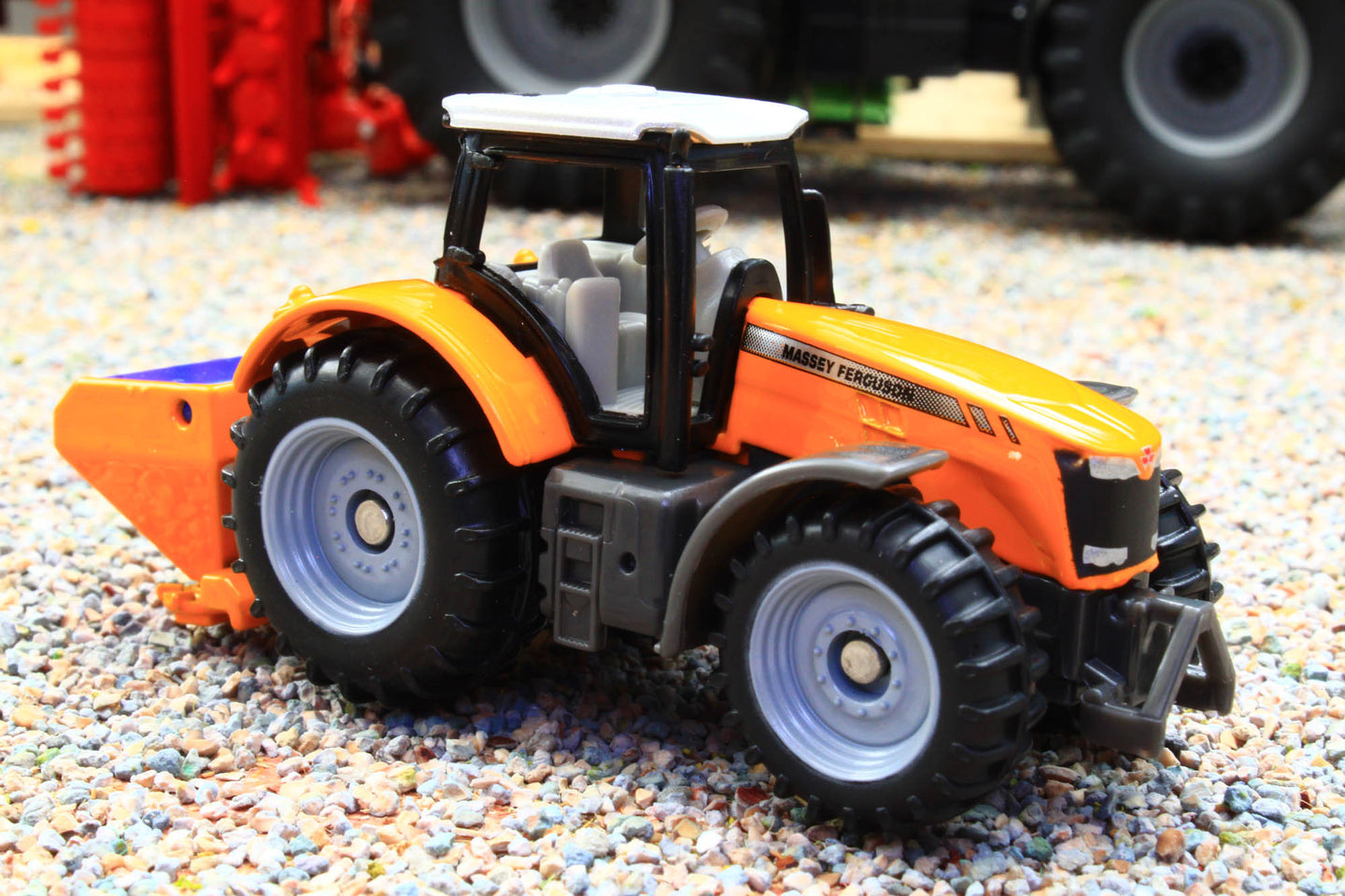 1563 Siku Small Scale Massey Ferguson Municiple 4WD Tractor with salt spreader