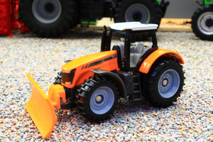 1564 Siku Small Scale Massey Ferguson Municiple 4WD Tractor with Snow Plough