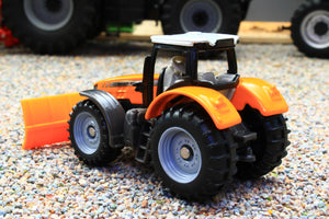 1564 Siku Small Scale Massey Ferguson Municiple 4WD Tractor with Snow Plough