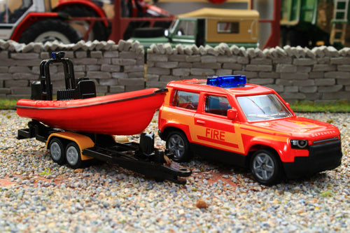 1608 Siku 1:87 Emergency Land Rover Defender with Life Boat