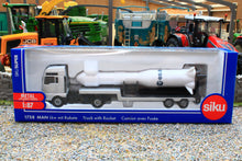 Load image into Gallery viewer, 1758 Siku Small Scale MAN Lorry with ESA Rocket