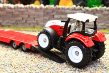 Load image into Gallery viewer, 1764 Siku Small Scale MAN low loader lorry with Steyr tractor