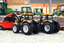 Load image into Gallery viewer, 1785 Siku Small Scale Volvo articulated Low Loader Lorry with JCB Fastracs