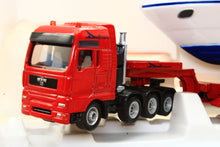 Load image into Gallery viewer, 1849 Siku 1:87 Scale MAN Low Loader with Motor Yacht
