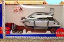 Load image into Gallery viewer, 1849 Siku 1:87 Scale MAN Low Loader with Motor Yacht