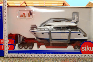 1849 Siku 1:87 Scale MAN Low Loader with Motor Yacht