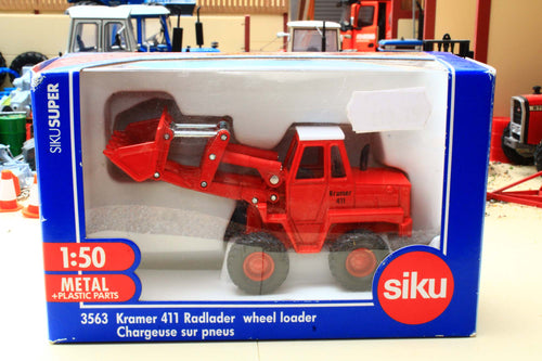 3563 Siku 150 Scale Kramer 411 Radler Wheeled Loader BOX NOT 100%