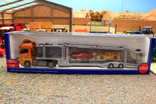 Load image into Gallery viewer, 3944 Siku 1:50 Scale MAN Articulated Car Transporter with 2 sports cars