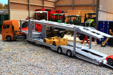 Load image into Gallery viewer, 3944 Siku 1:50 Scale MAN Articulated Car Transporter with 2 sports cars